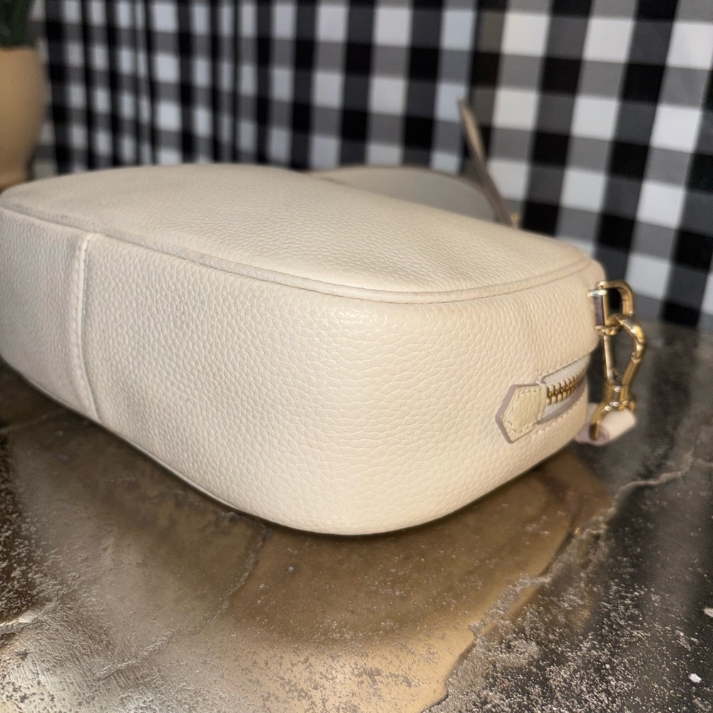 kate spade New York Astrid Medium Ivory Pebbled Leather Crossbody Bag - Picture 6 of 8